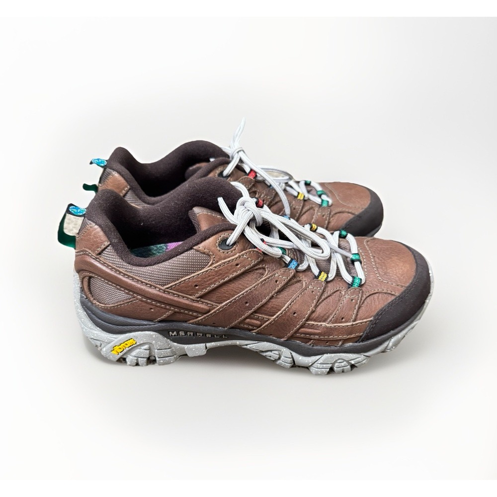 Merrill Moab 2 Earth Day Women 8 Brown Leather Hiking Shoes